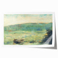 Landscape at Saint-Ouen by Seurat: Soft Impressionist Landscape Wall Art