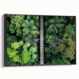 Framed canvas artwork showcasing a landscape bridge scene in black tones, highlighting intricate details and textures, perfect for modern home decor.