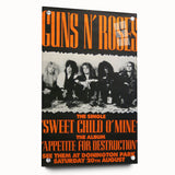 Guns N' Roses Retro Wall Art – Vintage Prints for Classic Rock Fans