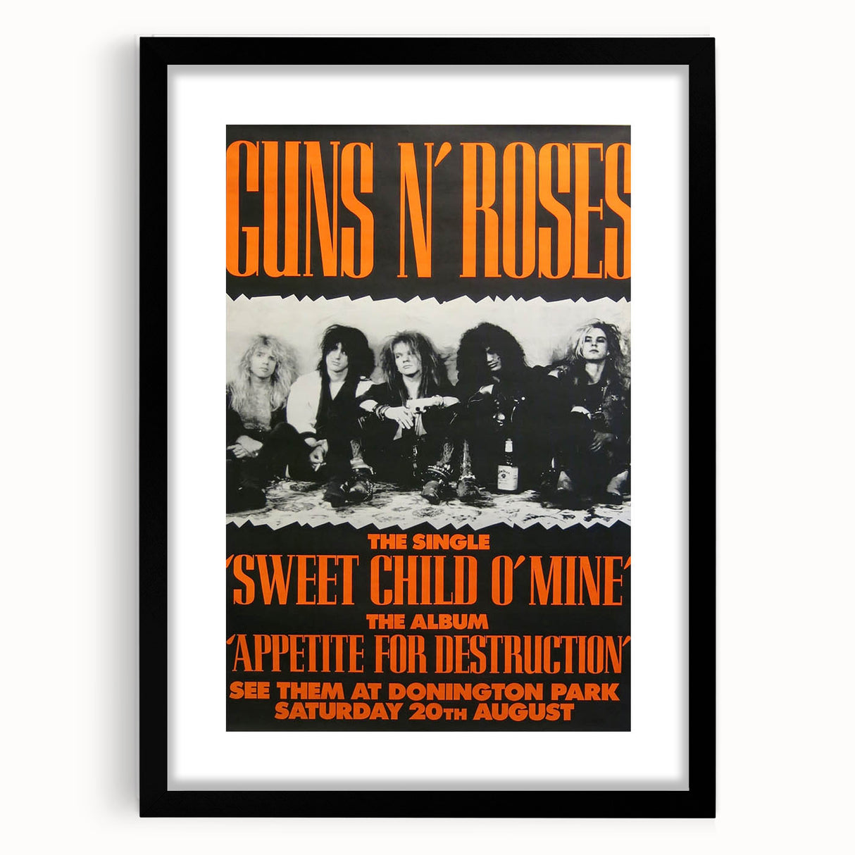 Guns N' Roses Retro Wall Art – Vintage Prints for Classic Rock Fans