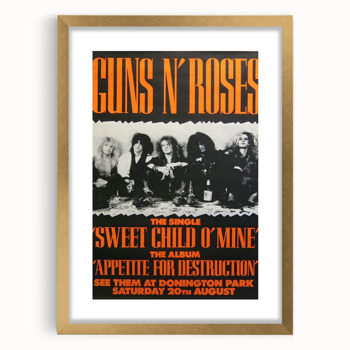 Guns N' Roses Retro Wall Art – Vintage Prints for Classic Rock Fans