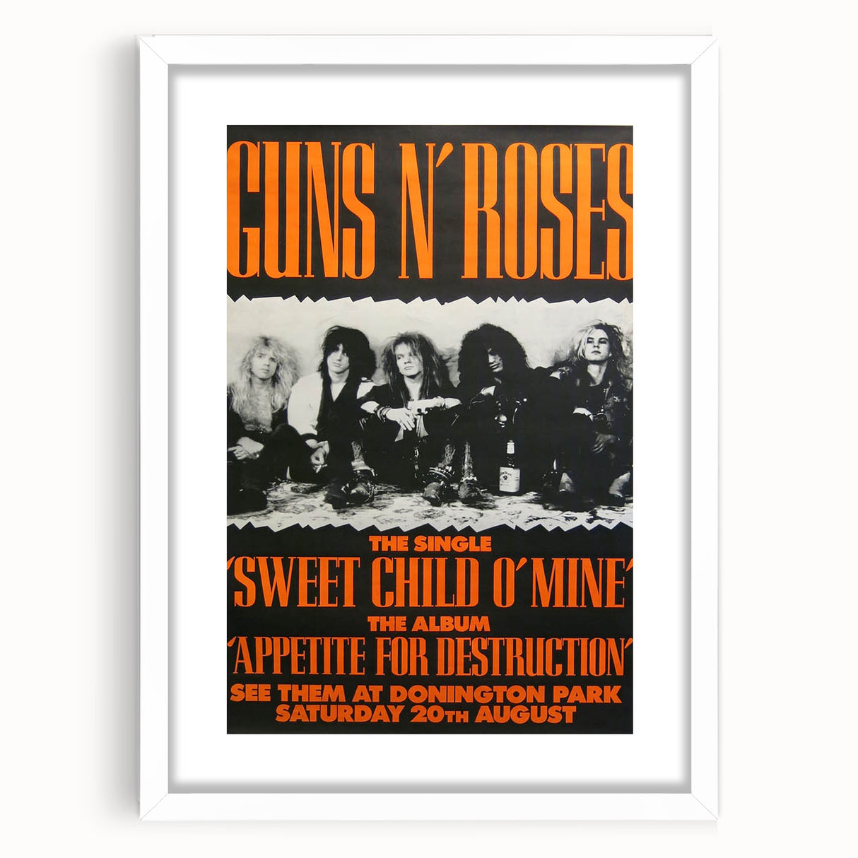 Guns N' Roses Retro Wall Art – Vintage Prints for Classic Rock Fans