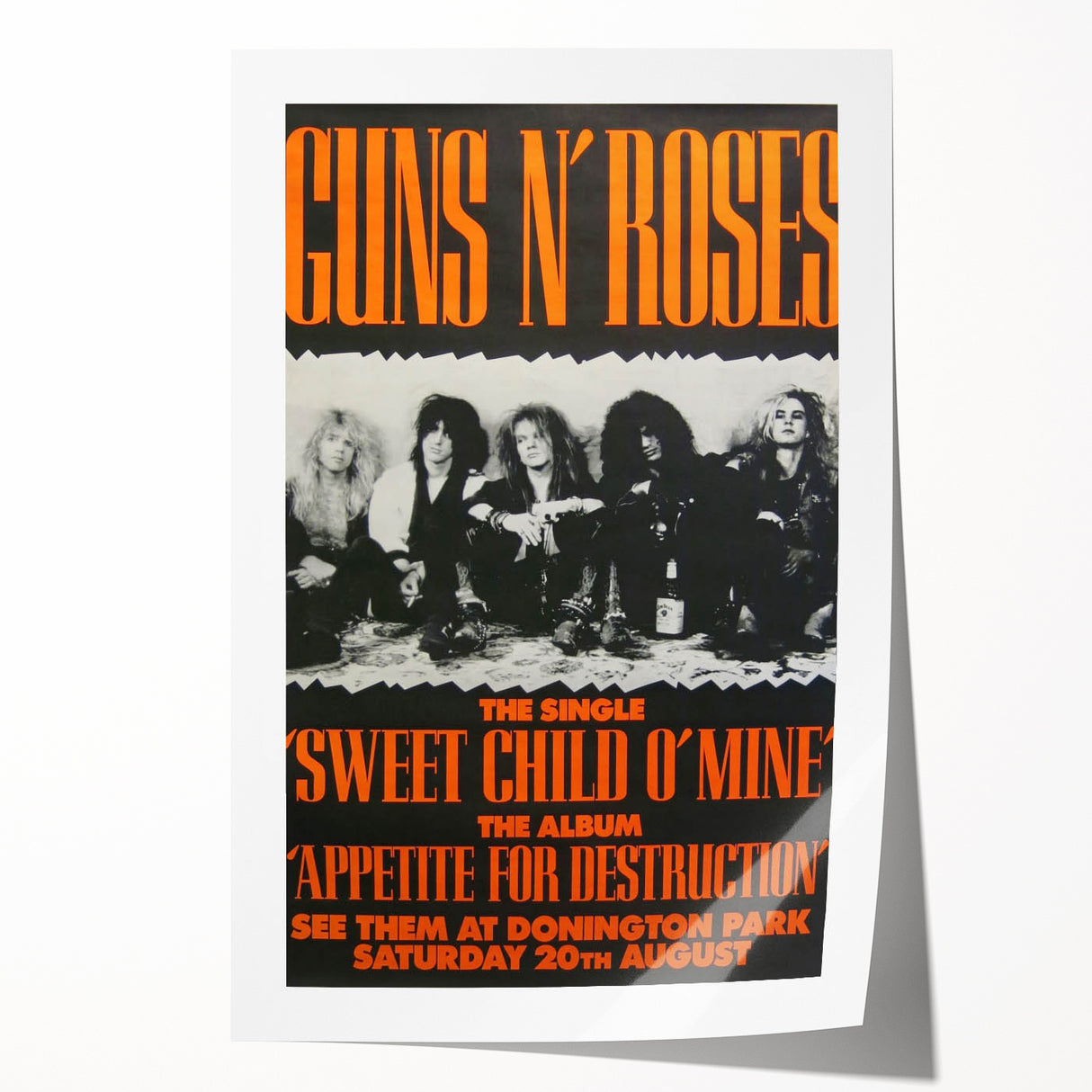 Guns N' Roses Retro Wall Art – Vintage Prints for Classic Rock Fans