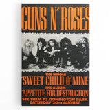 Guns N' Roses Retro Wall Art – Vintage Prints for Classic Rock Fans