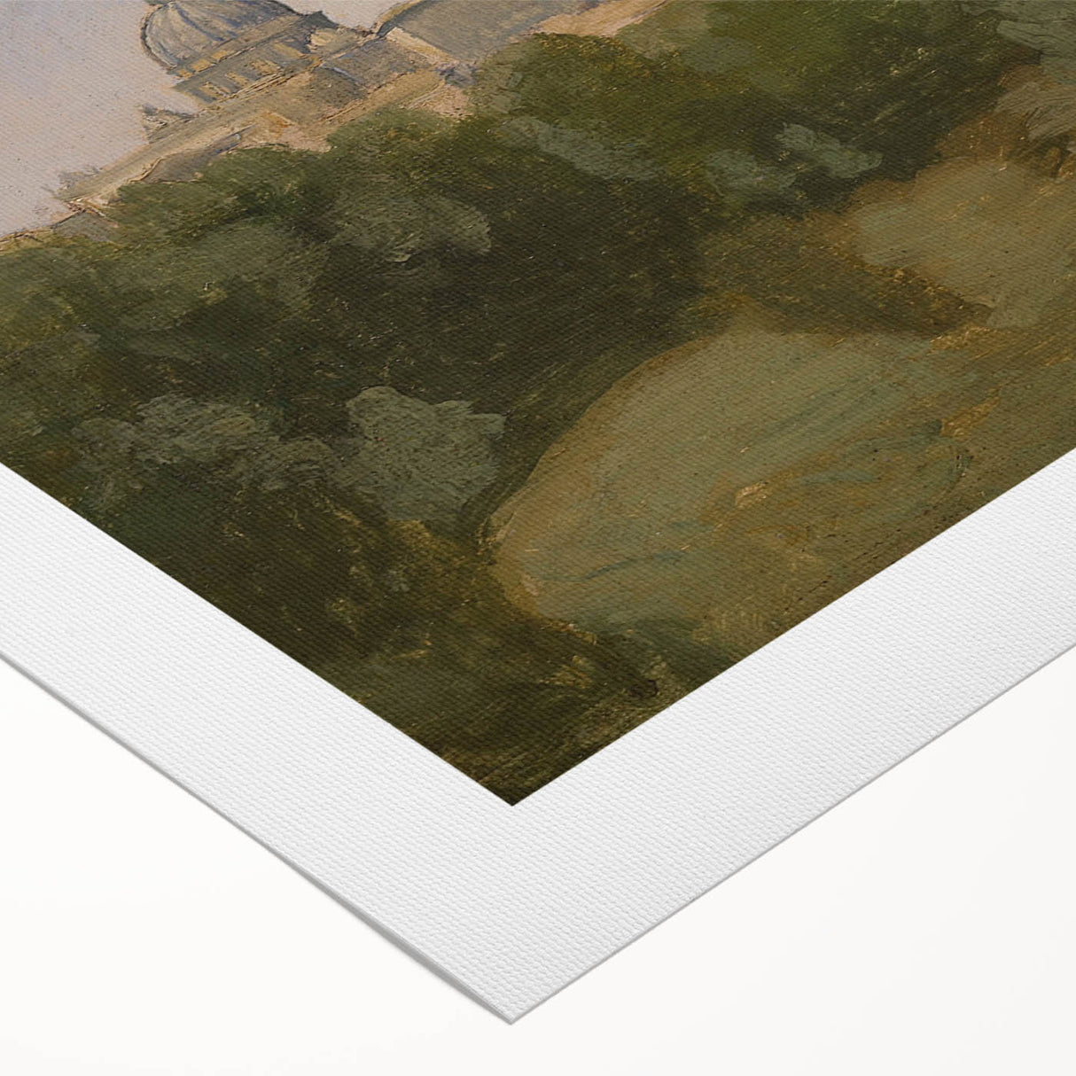 Realism Art Prints - View of Rome from Monte Pincio Landscape Canvas