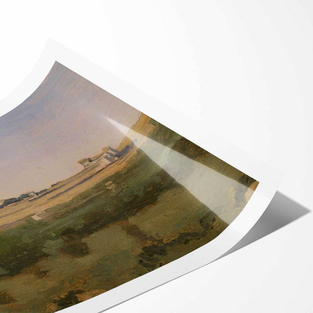 Realism Art Prints - View of Rome from Monte Pincio Landscape Canvas