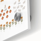 Numbers and Shapes Wall Art - Farm-Themed Counting Poster