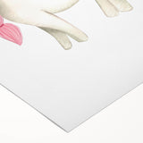 Nursery Wall Art – Elegant Pink Unicorn Illustration for Kids