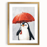 Charming Penguin Nursery Wall Art - Kids Room Prints & Decor