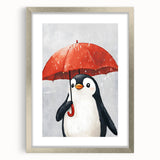 Charming Penguin Nursery Wall Art - Kids Room Prints & Decor