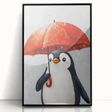 Charming Penguin Nursery Wall Art - Kids Room Prints & Decor