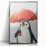Charming Penguin Nursery Wall Art - Kids Room Prints & Decor