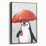 Charming Penguin Nursery Wall Art - Kids Room Prints & Decor