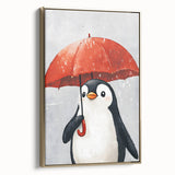 Charming Penguin Nursery Wall Art - Kids Room Prints & Decor