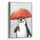 Charming Penguin Nursery Wall Art - Kids Room Prints & Decor