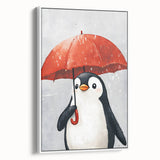 Charming Penguin Nursery Wall Art - Kids Room Prints & Decor