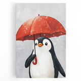 Charming Penguin Nursery Wall Art - Kids Room Prints & Decor