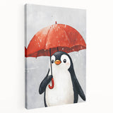 Charming Penguin Nursery Wall Art - Kids Room Prints & Decor