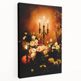 Large, stretched canvas depicting a fall scene in muted orange and brown tones, suitable for kitchen wall art.