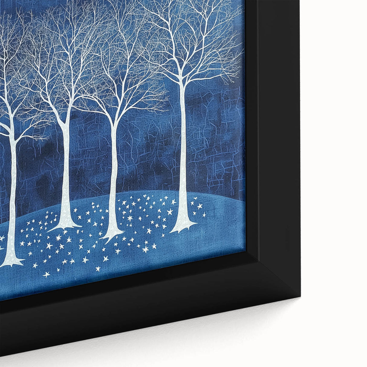 Acrylic Dining Room Artwork – Blue & White Tree Canvas Print