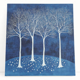 Acrylic Dining Room Artwork – Blue & White Tree Canvas Print