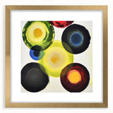 Vibrant Abstract Circles Living Room Wall Art – Modern Canvas