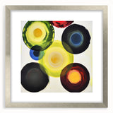 Vibrant Abstract Circles Living Room Wall Art – Modern Canvas