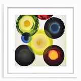 Vibrant Abstract Circles Living Room Wall Art – Modern Canvas