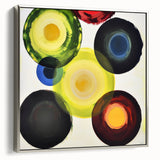 Vibrant Abstract Circles Living Room Wall Art – Modern Canvas