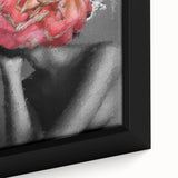 Abstract figurative artwork on a framed canvas, showcasing vibrant colors and dynamic shapes, perfect for modern home decor and artistic expression.