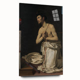 Baroque Art of Saint in Prayer with Crucifix - Classic Prints