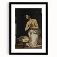 Baroque Art of Saint in Prayer with Crucifix - Classic Prints