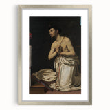 Baroque Art of Saint in Prayer with Crucifix - Classic Prints