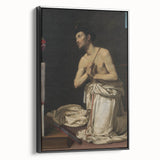 Baroque Art of Saint in Prayer with Crucifix - Classic Prints