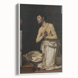 Baroque Art of Saint in Prayer with Crucifix - Classic Prints
