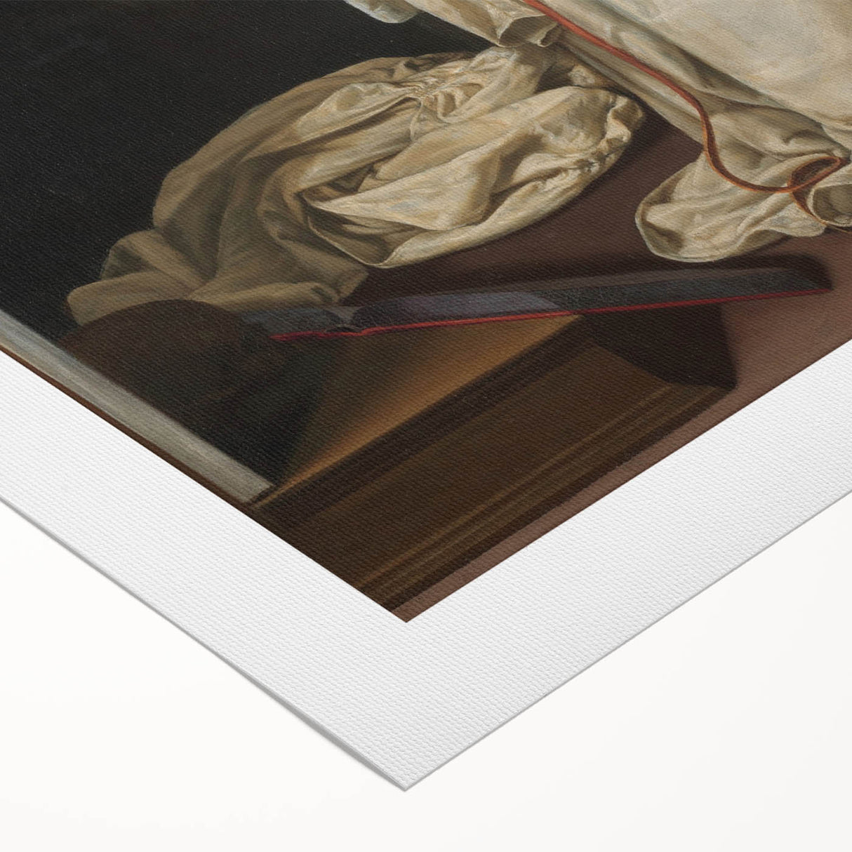 Baroque Art of Saint in Prayer with Crucifix - Classic Prints