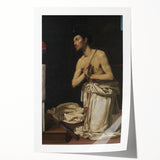 Baroque Art of Saint in Prayer with Crucifix - Classic Prints