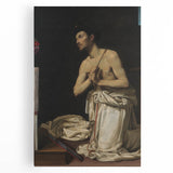 Baroque Art of Saint in Prayer with Crucifix - Classic Prints