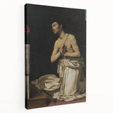 Baroque Art of Saint in Prayer with Crucifix - Classic Prints