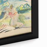 Man with a Dog - Light and Vibrant Expressionist Artwork by Weisz-Kubínčan