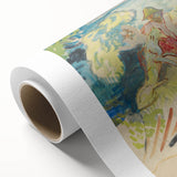 Man with a Dog - Light and Vibrant Expressionist Artwork by Weisz-Kubínčan