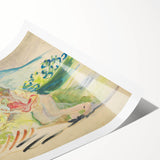 Man with a Dog - Light and Vibrant Expressionist Artwork by Weisz-Kubínčan