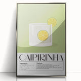 Large art print of assorted fruits and vegetables in vivid colors on a silver-framed acrylic.