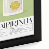 Extra large black wall art featuring colorful, textured food and drink motifs on a framed canvas.