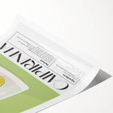 Extra large wall art featuring line art flowers in black and white on a rolled print, suitable for large living room decor.