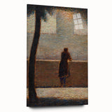 Impressionist Wall Art - Man Leaning on a Parapet - Seurat’s Reflective Art Print