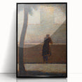 Impressionist Wall Art - Man Leaning on a Parapet - Seurat’s Reflective Art Print