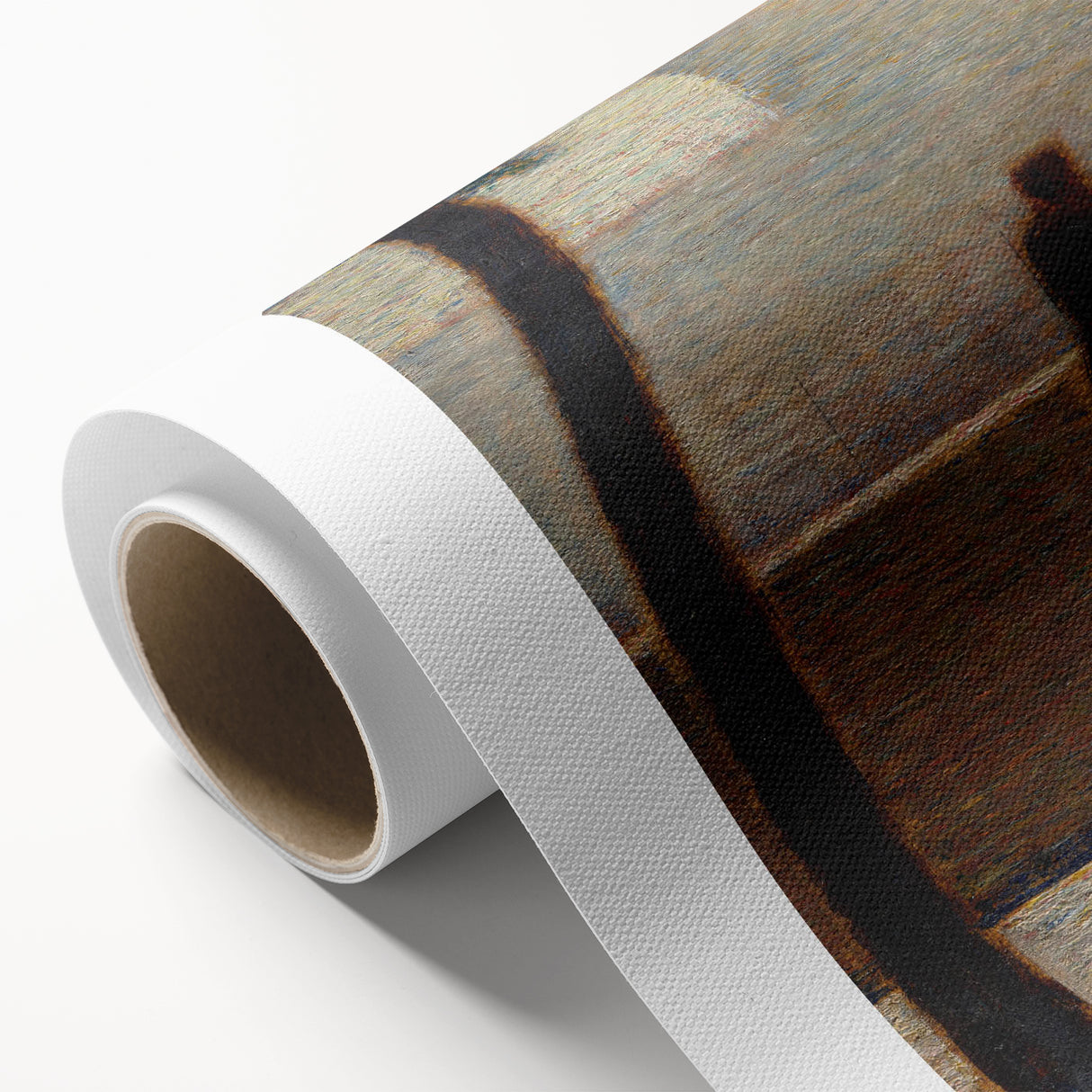 Impressionist Wall Art - Man Leaning on a Parapet - Seurat’s Reflective Art Print