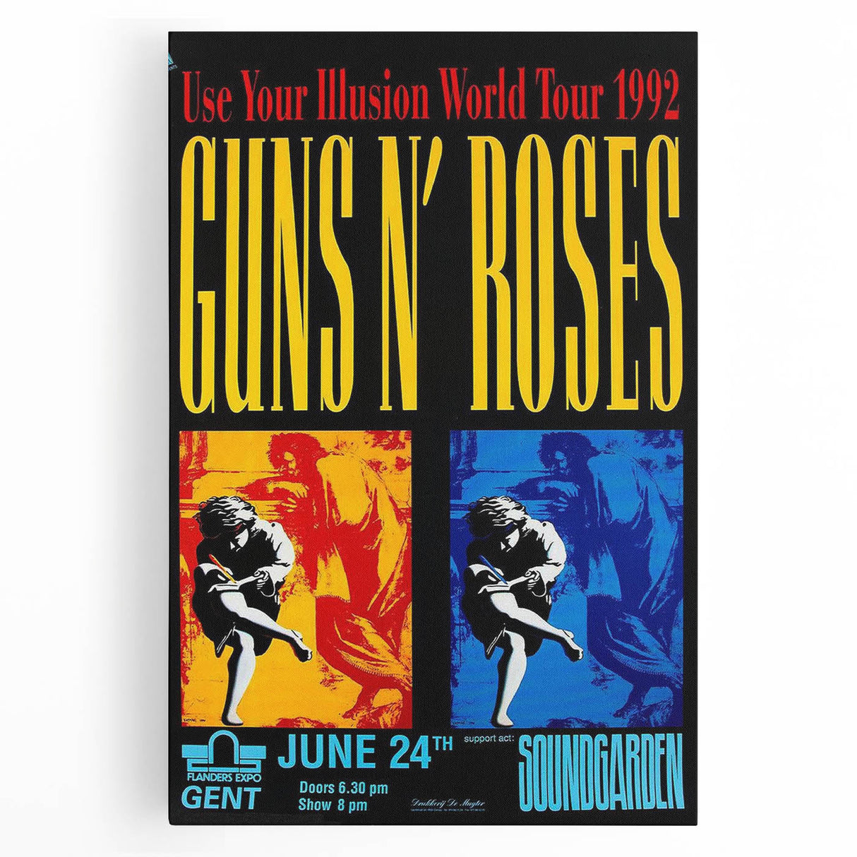Guns N' Roses Retro Wall Art – Vintage Prints from 1992 Tour