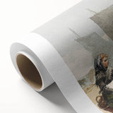 Realism Art Prints - Beach Scene, Cullercoats by Winslow Homer Coastal Art